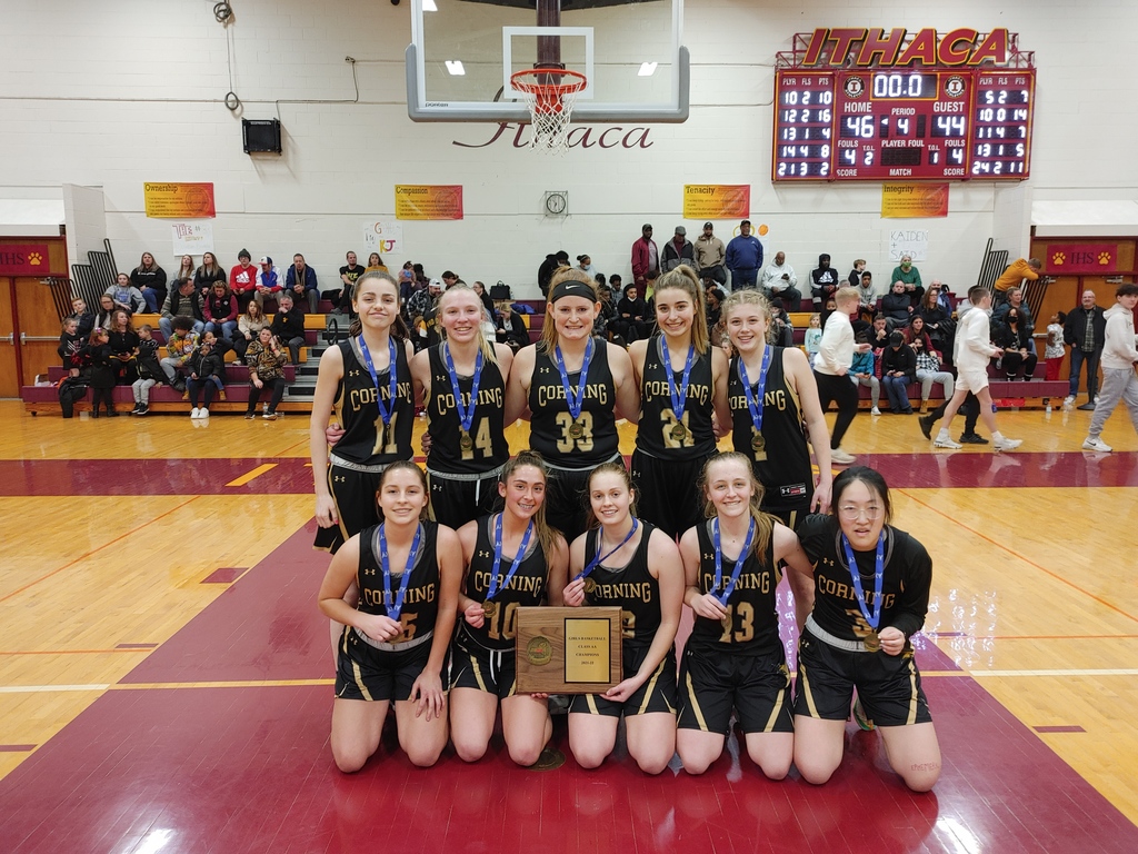 Corning PP Lady Hawks Class AA Basketball Champions