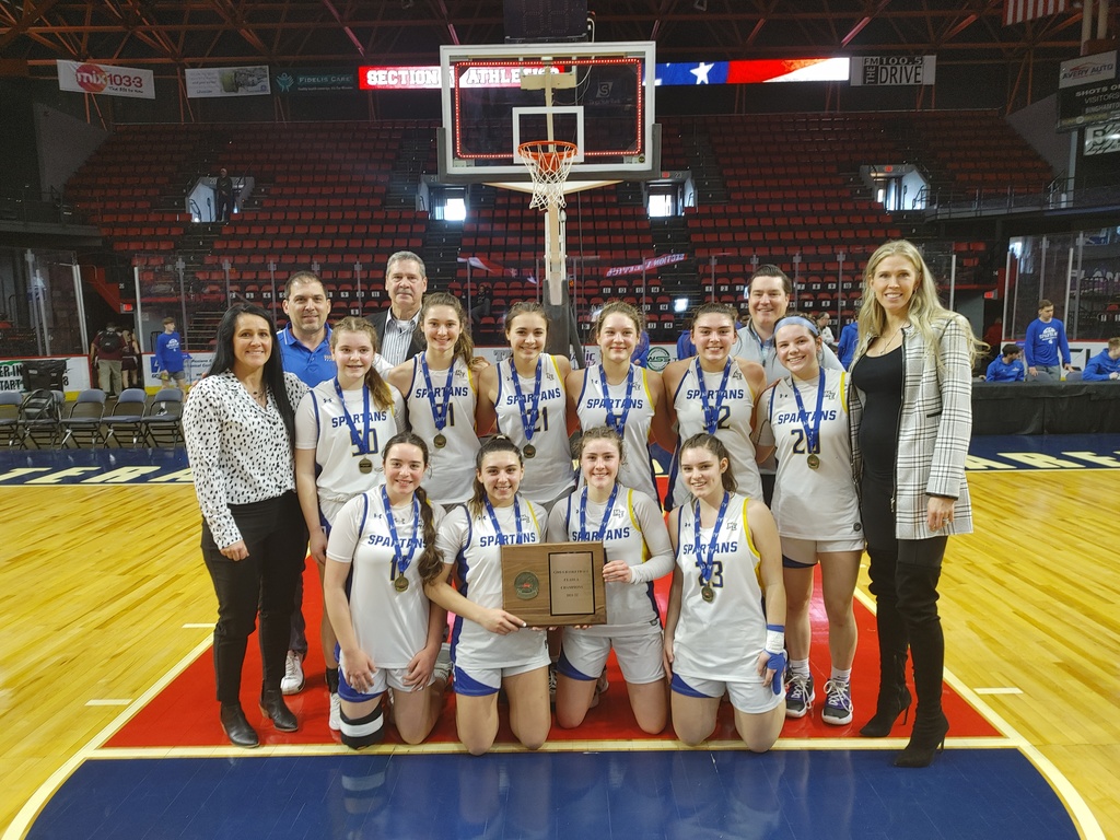 Maine-Endwell Spartans Girls Basketball Class A Champions